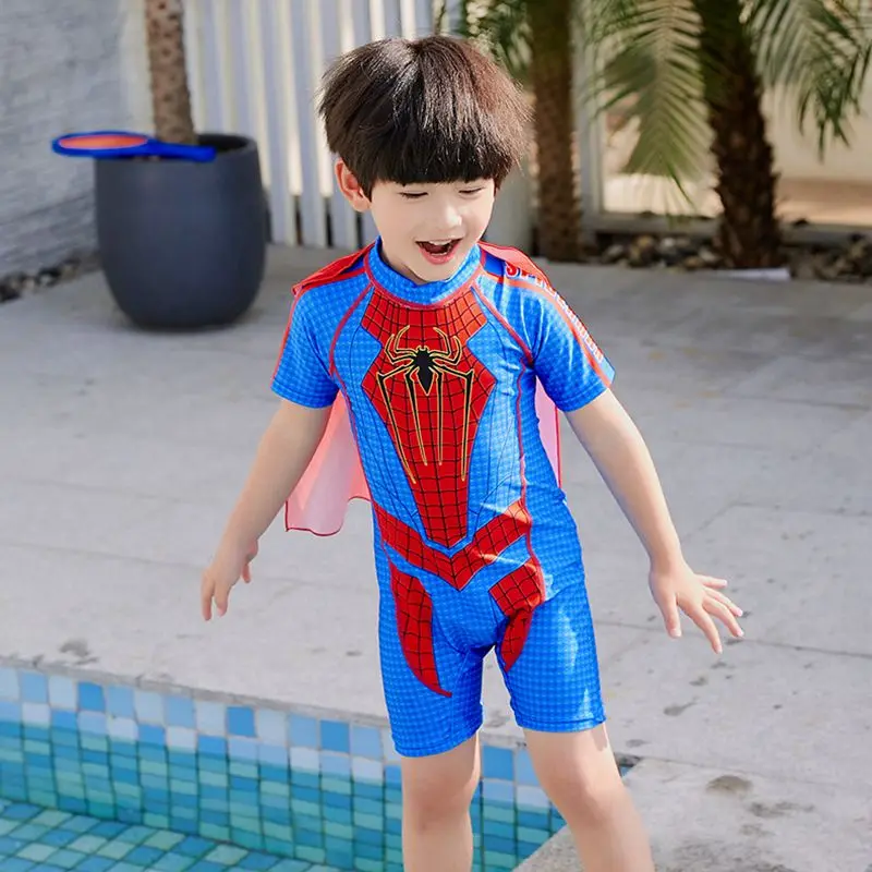 328Halloween Cosplay costume for kids bat man swimwear super hero one-piece swimsuit boys hot spring fancy swim sport beach wear |
