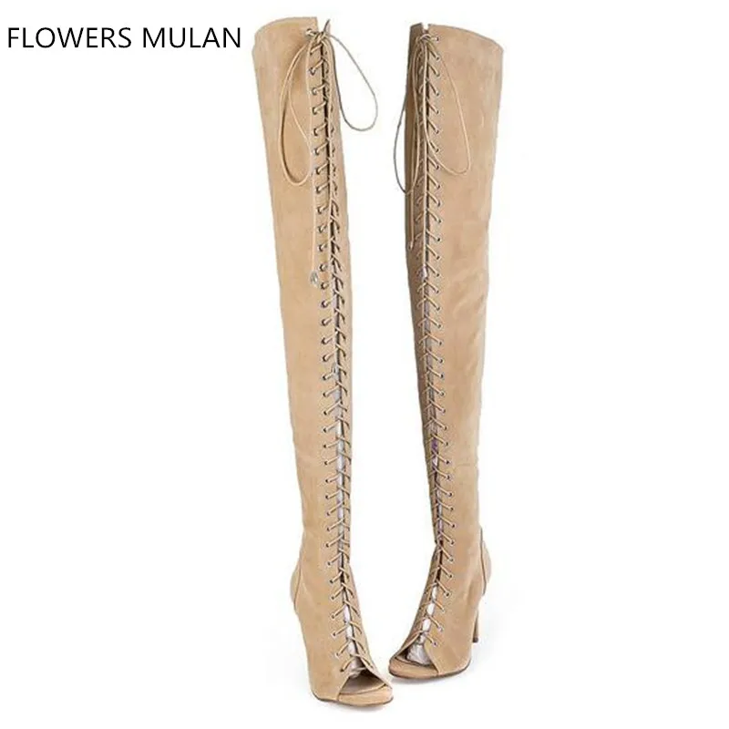 Новый дизайн Модные женские высокие сапоги пикантные Женские Сапоги выше колена