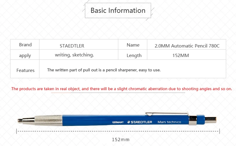 STAEDTLER 780C карандаш для рисования 2,0 мм анимационная Инженерная ручка для рисования