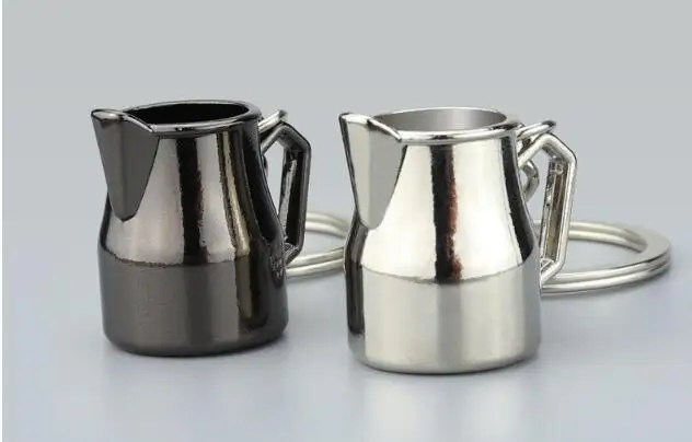 1PC Barista Coffee Tamper Keychain Machine Handle Moka Pitcher Keyring Portable Coffeeware Espresso Accessories QA 057 | Дом и сад
