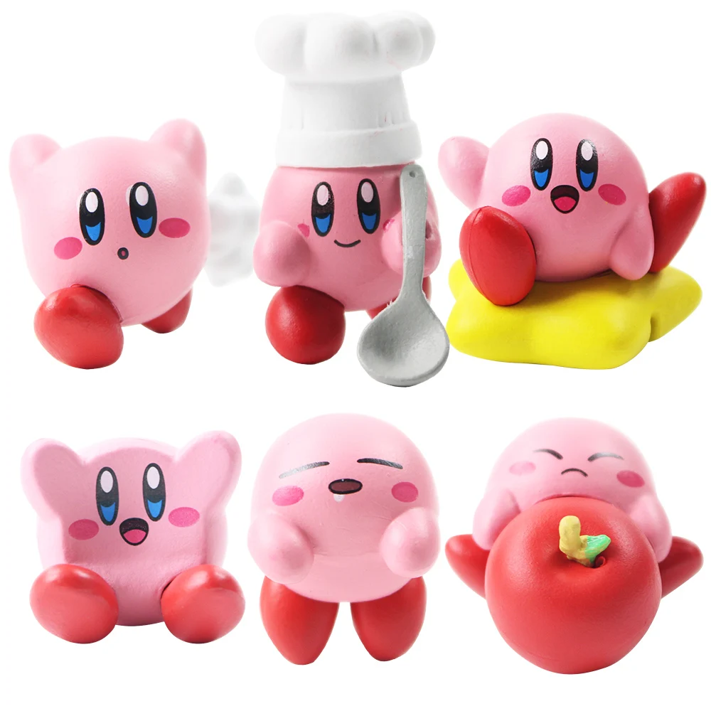 6 шт./лот Звездные фигурки Waddle Dee Doo Chef с ложкой ПВХ модели игрушек для
