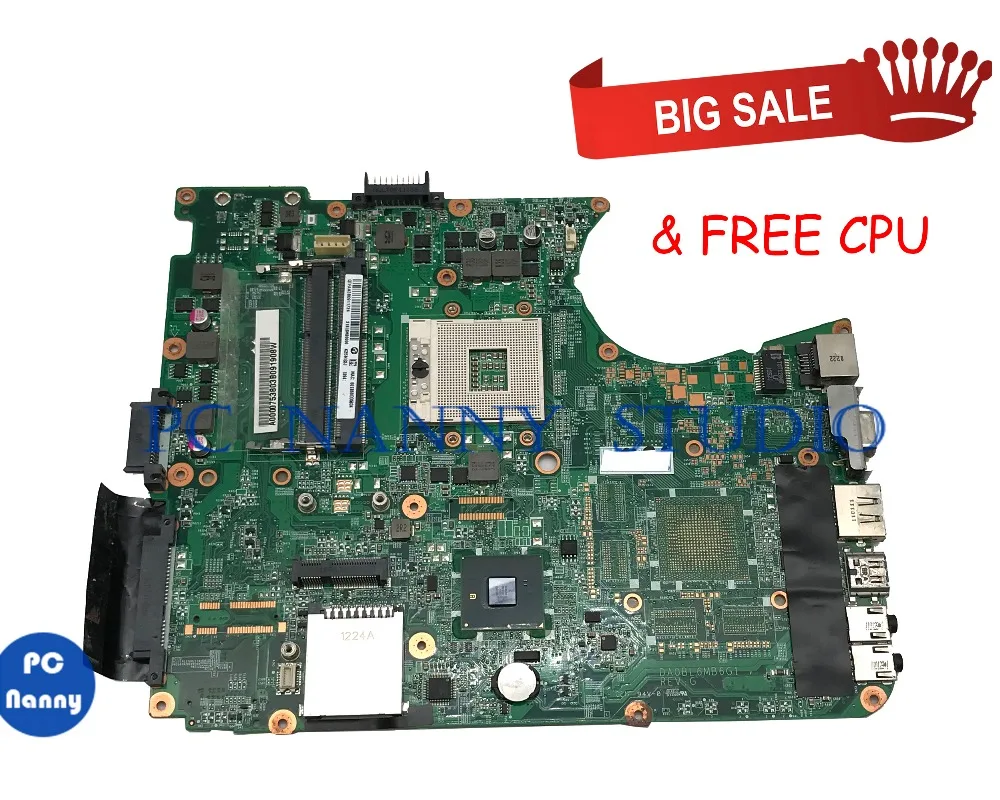 ПК Няня для ноутбука Toshiba L655 L650 материнская плата A000075380 HM55 DDR3