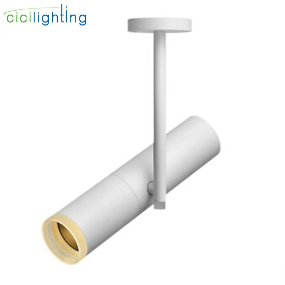 white ceiling light Современный светодиодный светильник COB светодиодный потолочный или рельсовый установленные прожекторы черно-белый магазин одежды скандинавский рельсовый светильник ing 5 Вт 7 Вт 10 Вт 12 Вт - Испускаемый цвет: white ceiling light