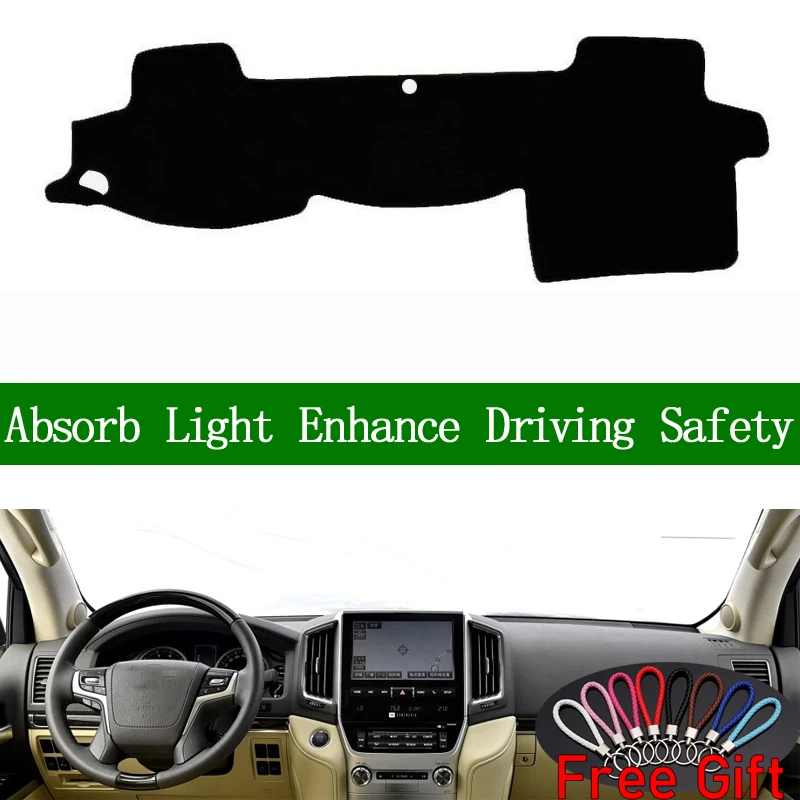 

For Toyota LAND CRUISER 2007 2008-2016 Dashboard Cover Sun Shade Non-slip Dash Mat Pad Carpet Car Stickers Interior Accessories