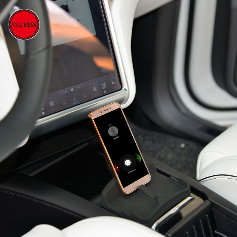 

Black Anti-Slip Pad Smartphone Dash Phone Mount Phone Holder Bracket for Tesla Model S Model X Model 3 Universal Car Accessories