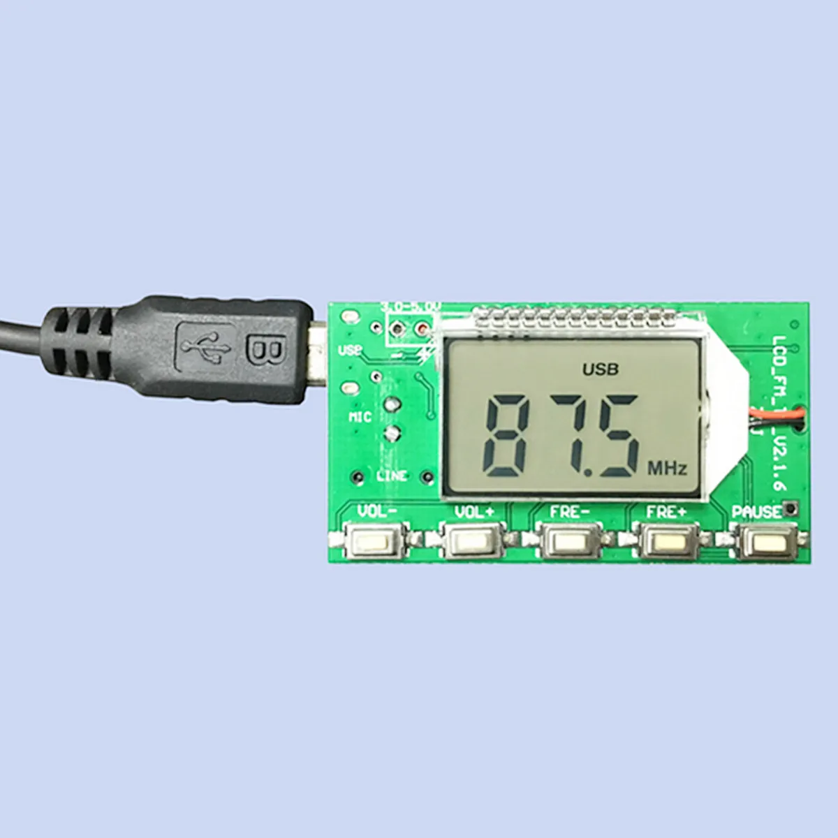 Новое поступление высокое качество DSP PLL 87-108 МГц цифровой беспроводной микрофон стерео FM Излучатель Модуль плата акустические компоненты