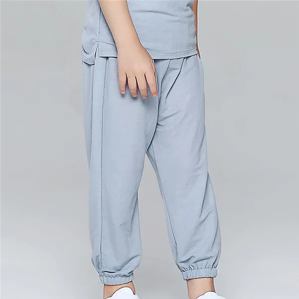 light blue Детские штаны для мальчиков от 1 до 12 лет, розничная, Новые однотонные повседневные спортивные штаны для мальчиков и девочек детские штаны для бега, Enfant Garcon - Цвет: light blue