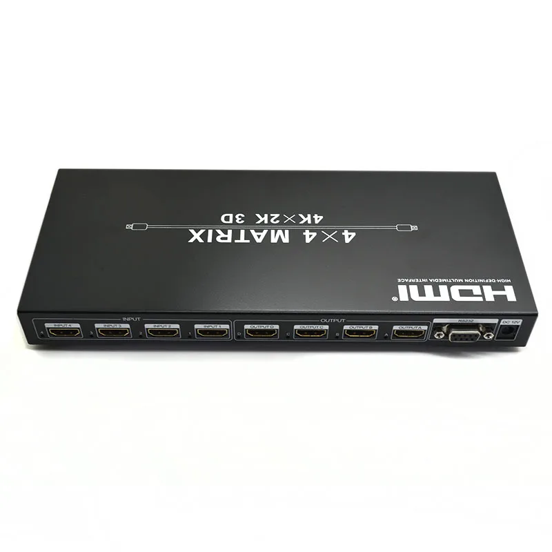 Full HD HDMI матричный 4x4 4 в из HDMI1.4V Switcher Splitter 3D К x 2 Аудио Видео HDTV матрица с удаленным