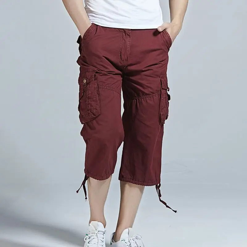 

Мужские шорты из 100% хлопка, повседневные Прямые шорты-карго для отдыха