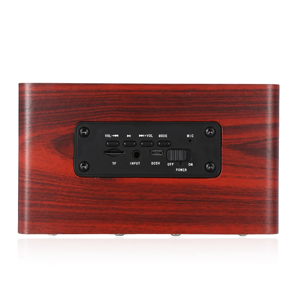 W5 Bluetooth динамик портативный беспроводной плеер деревянный дизайн HiFi аудио Suppor TF