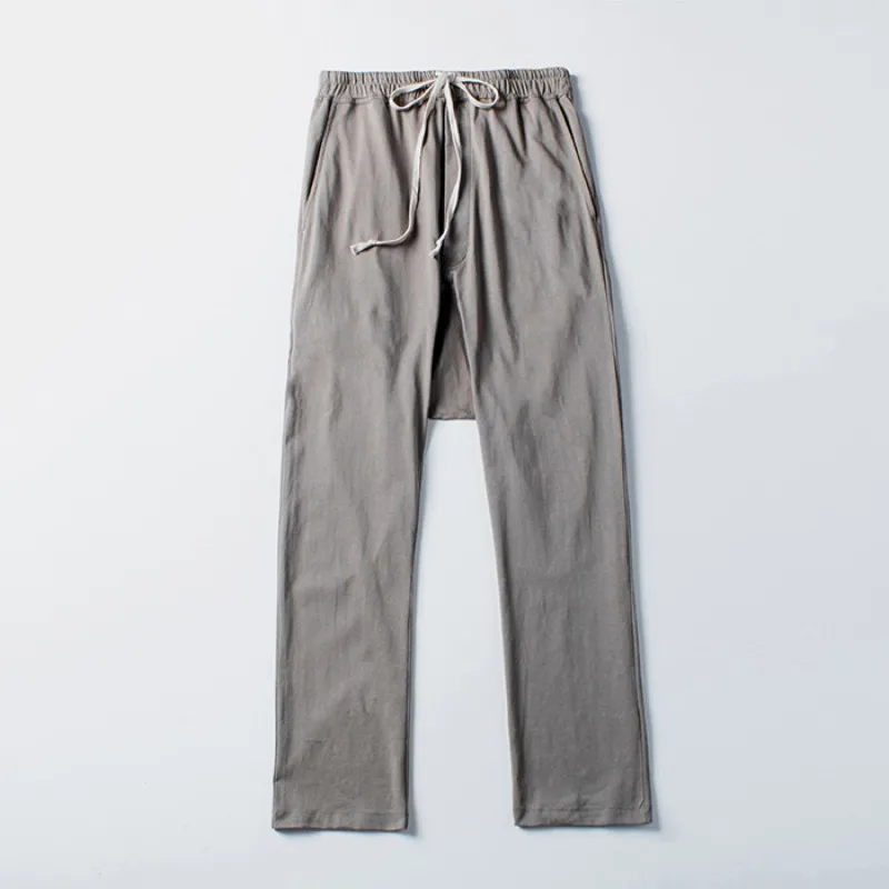 Брюки-шаровары мужские повседневные 100% хлопок эластичная резинка на талии