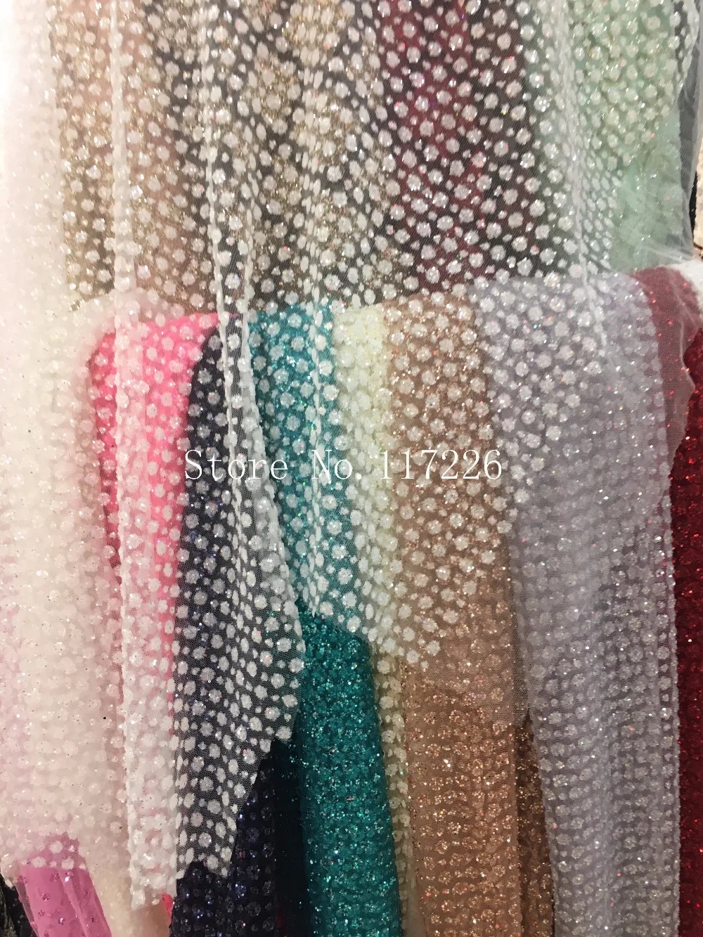 Новый стиль JRB-5737 французская сетчатая кружевная ткань с приклеенными белыми