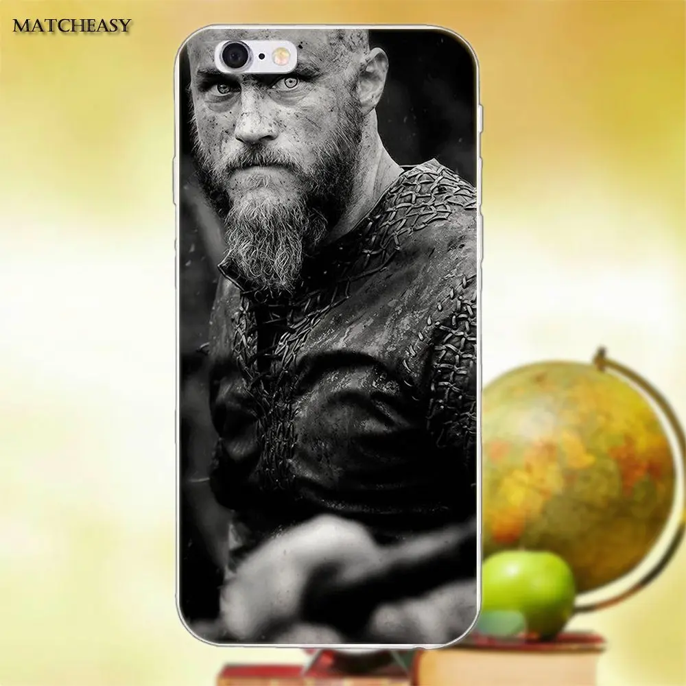Для Apple iPhone X XS Max XR 4 4S 5 5C SE 6 6S 7 8 Plus TPU чехол для телефона Ragnar Lothbrok Vikings