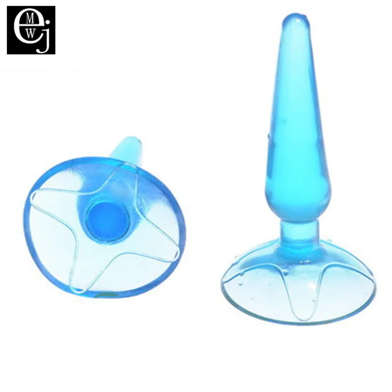 Прозрачная силиконовая маленькая Анальная пробка игрушка Эротическая с сильной