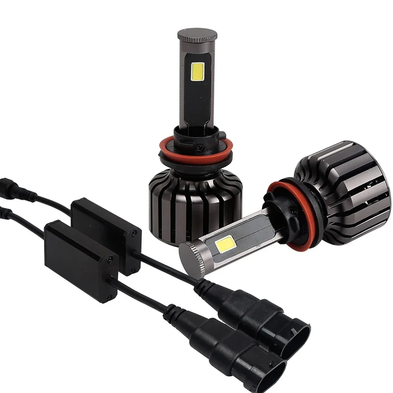 2 шт. Автомобильные светодиодные фары H11 8000LM 6000K 80W COB Led 12v лампы конверсионный