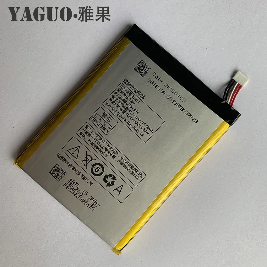 2019 новый оригинальный высококачественный аккумулятор BL211 Full 4000mAh для телефона