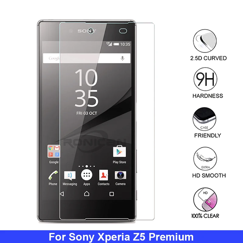 2 шт. Z5 Премиум Защита экрана закаленное стекло для Sony Xperia Premium Dual E6833 E6853 E6883 Z5P plus
