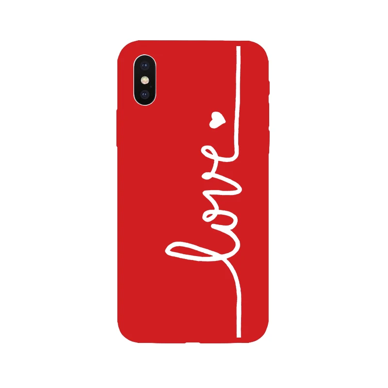 Чехол для телефона с абстрактными линиями красного цвета iPhone 6 6s 7 8 Plus 5 5s SE мягкие