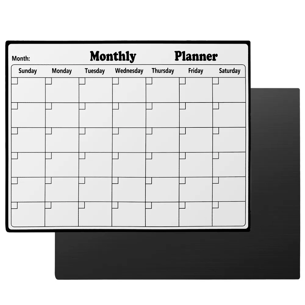 

Magnetic Dry Erase Calendar for Fridge White Board Monthly Planner for Refrigerator Erasable Calendar waterprooftime management