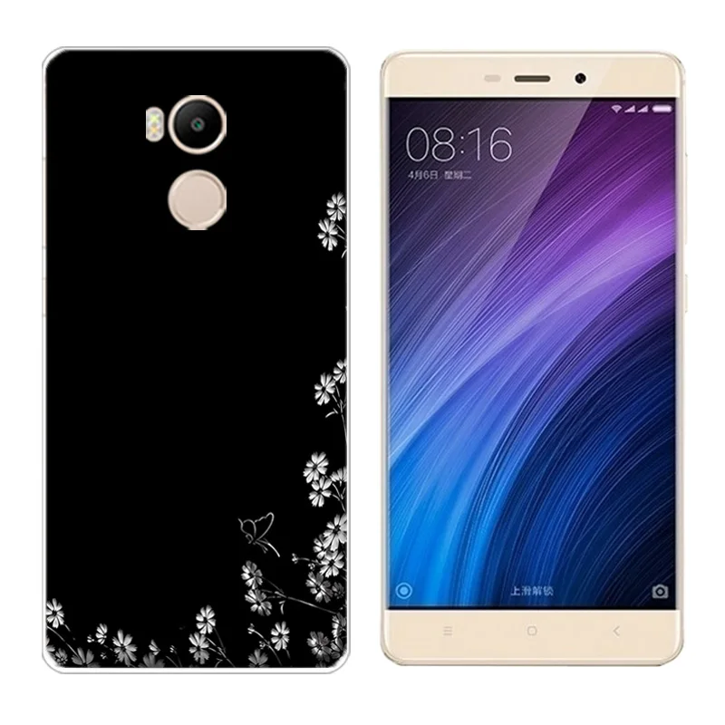 Case for Xiaomi Redmi 4 Prime TPU Soft Mobile Phone Cases Silicone Cover Pro BIG GUN Printing Coque |