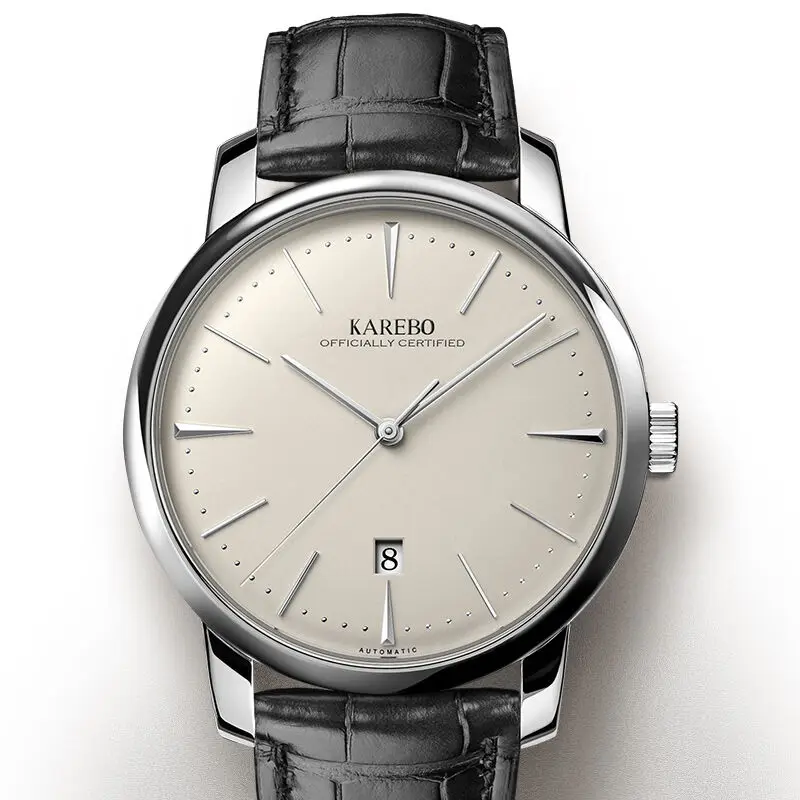 

KAREBO Men Business Ultrathin Mechanical Wristwatch With ETA2824-2 Automtatic Self-Wind Movement Watch