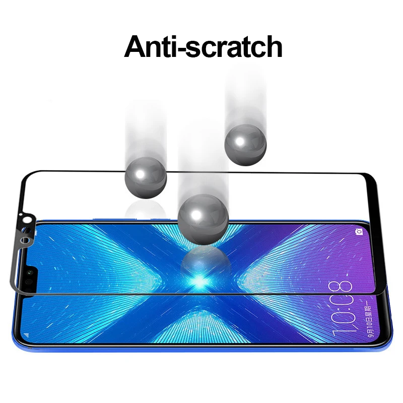 Protective glass honor 7x on for huawei 8x tempered 8 lite x8 screen protector 8c 7 x c hauwei honer honor8x honor7x 8lite light | Мобильные