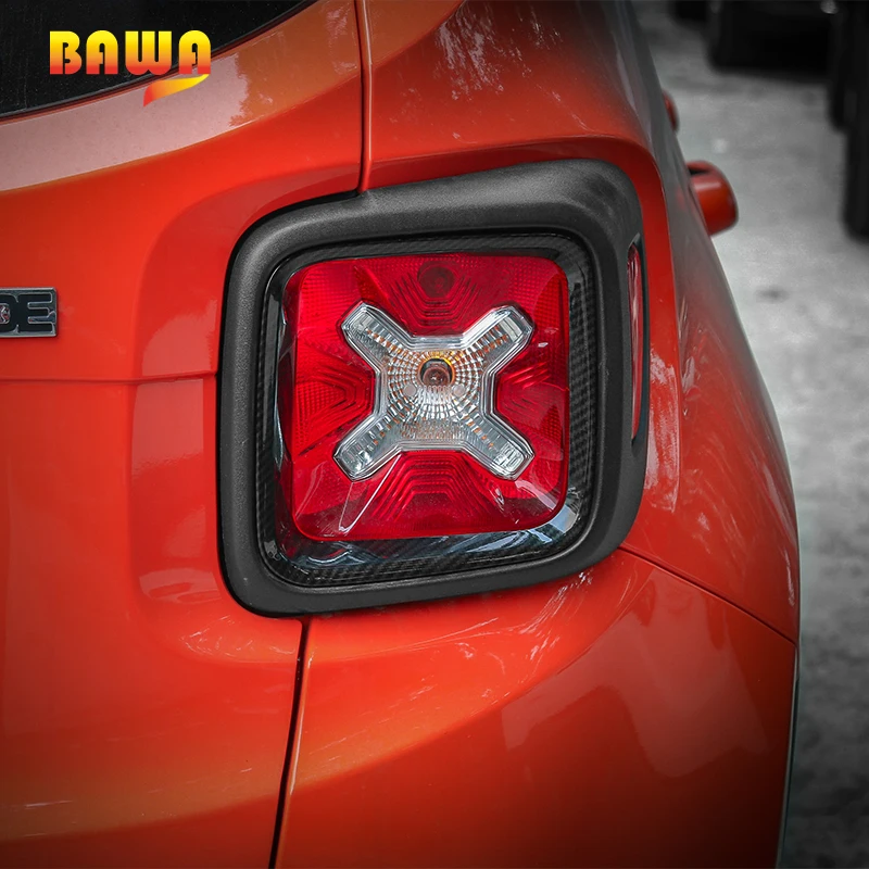 BAWA хвост светильник крышка для Jeep Renegade 2016 2017 Черный ABS украшения наклейки
