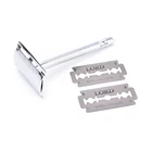 1 комплект, практичная Безопасная бритва для мужчин с двойными лезвиями, бритва для волос с 2 лезвиями в старом стиле, лидер продаж