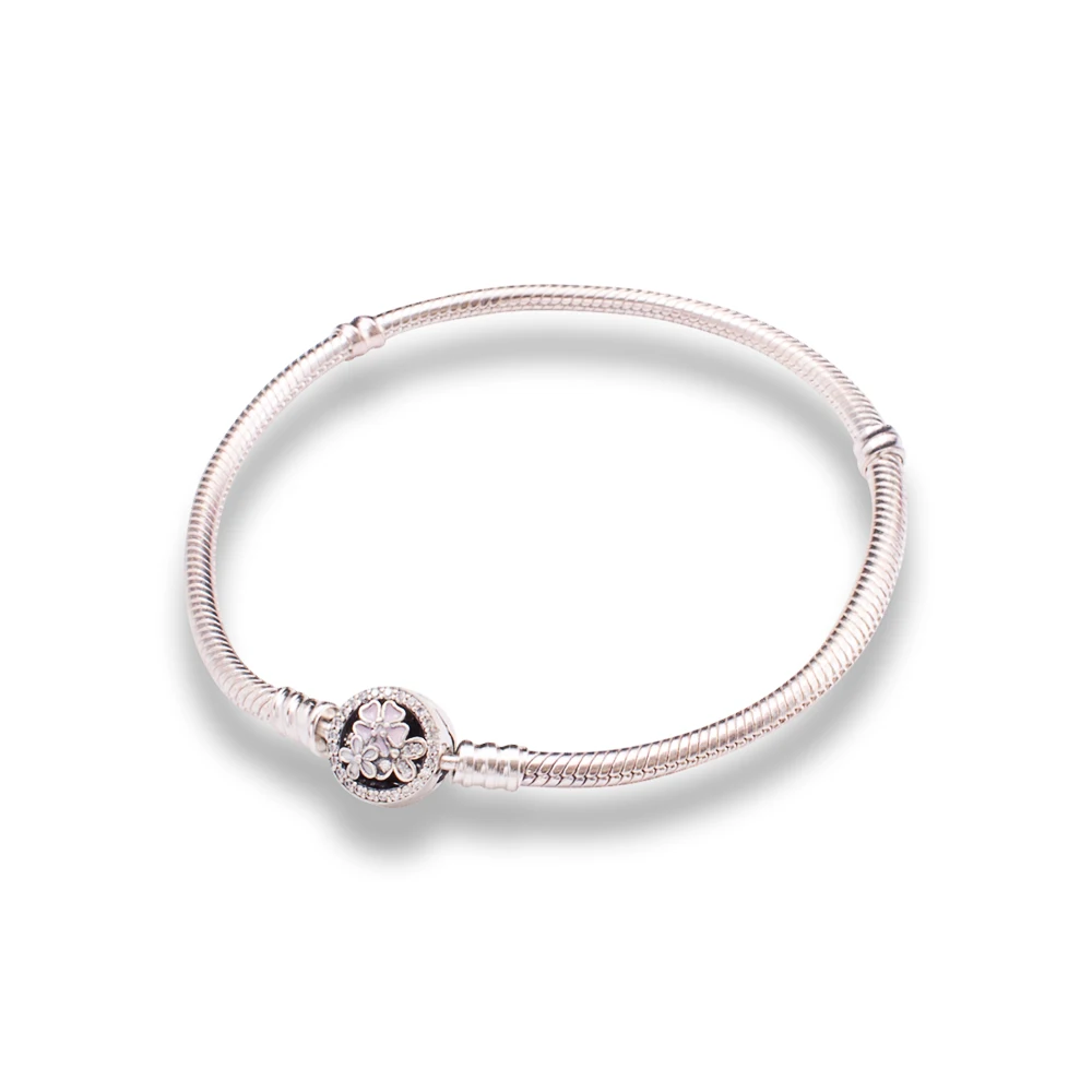 Женский браслет из серебра 40% пробы с кристаллами|bracelet charms|european braceletgift gifts |