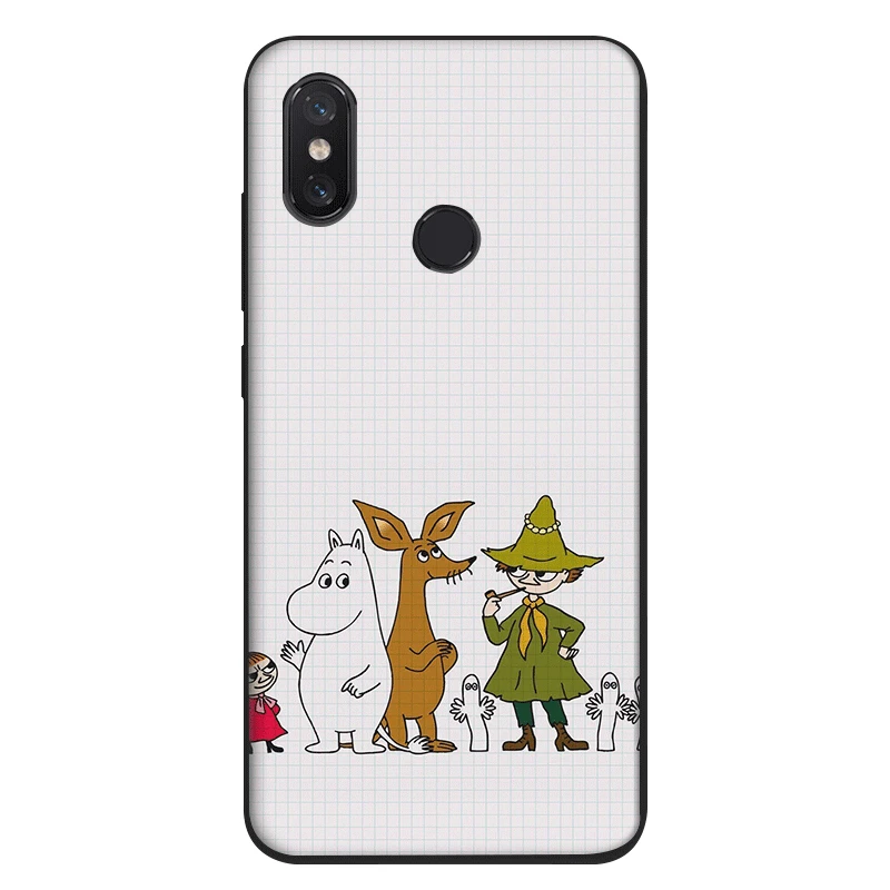Черный силиконовый чехол из ТПУ для Xiaomi Redmi Note 4 4X 5 6 5A Pro Prime Aninal Hippo Cow