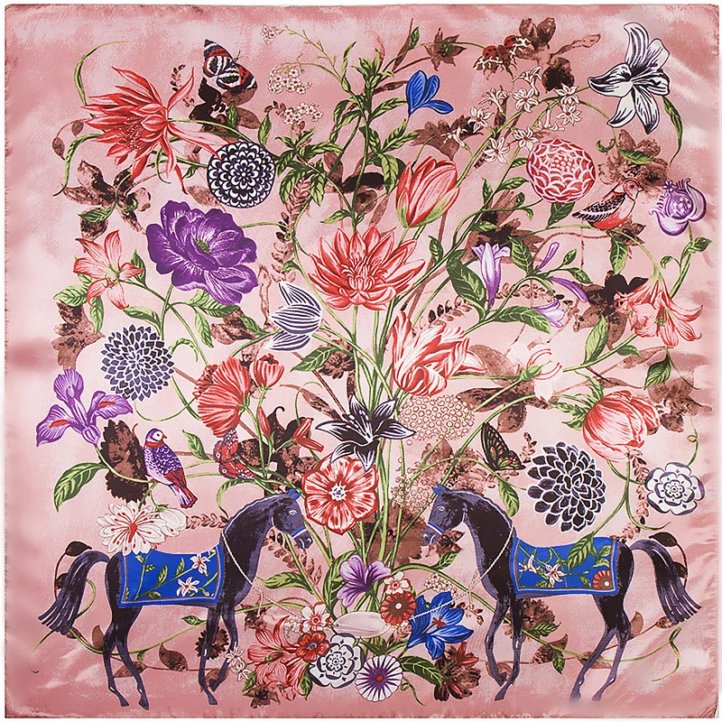 Бесплатная доставка Шелковый квадратный шарф 90*90 см женская мода искусственный