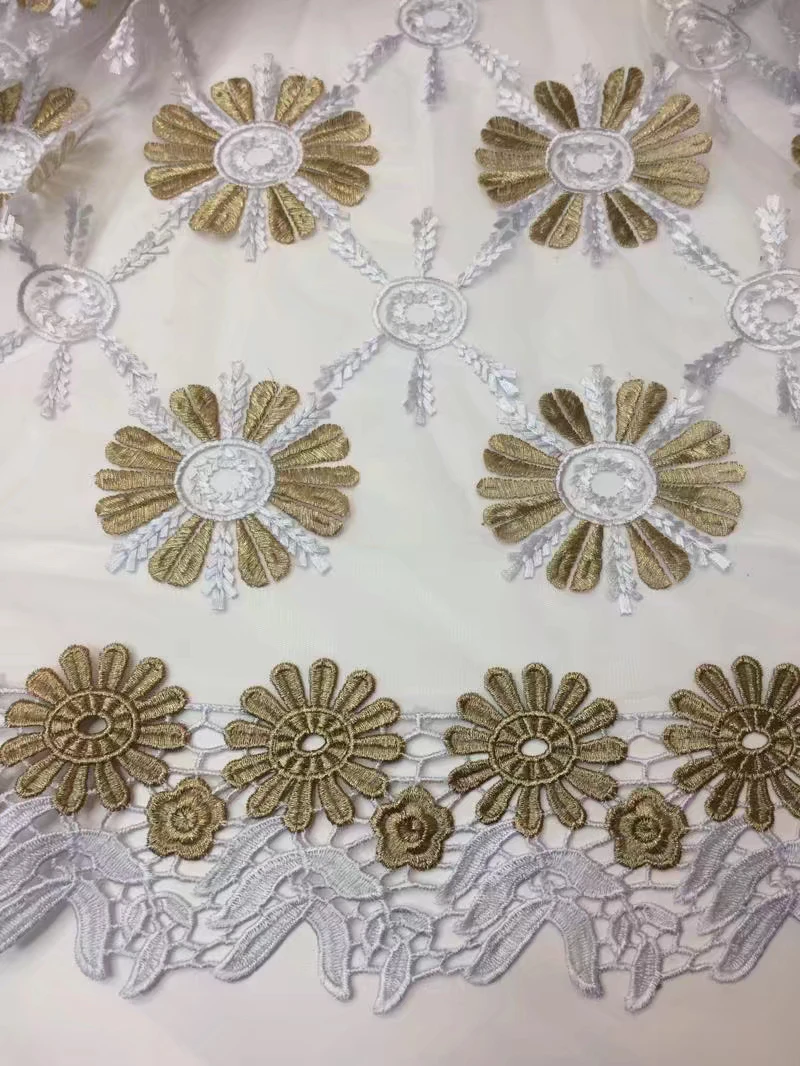 Red and white color embroidery lace material red African France chiffon fabric high quality Guipure wedding SU | Дом и сад