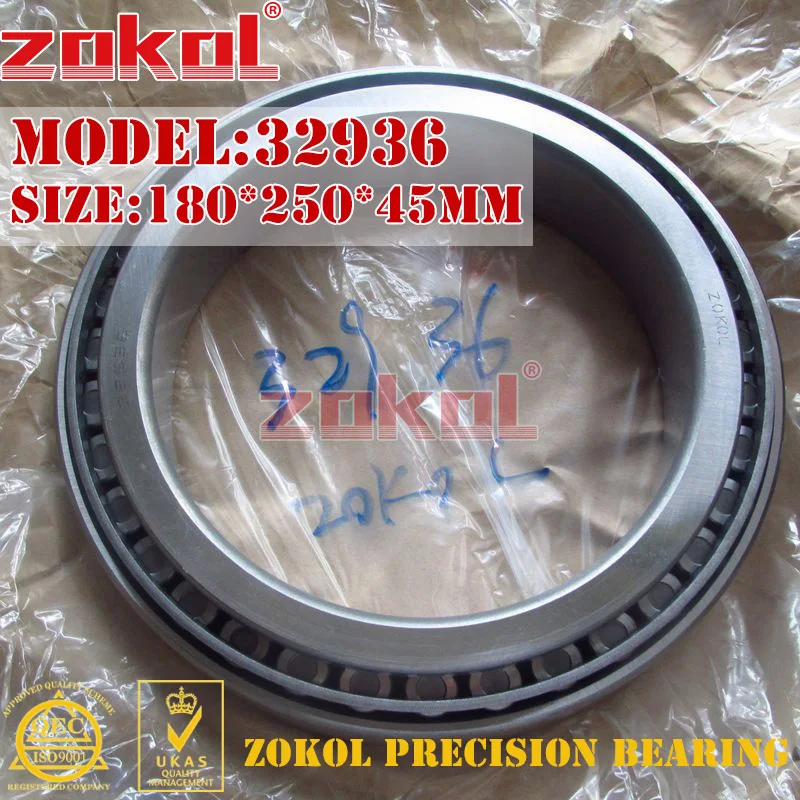 ZOKOL подшипник 32936 2007936E конический роликовый 180*250*45 мм| |