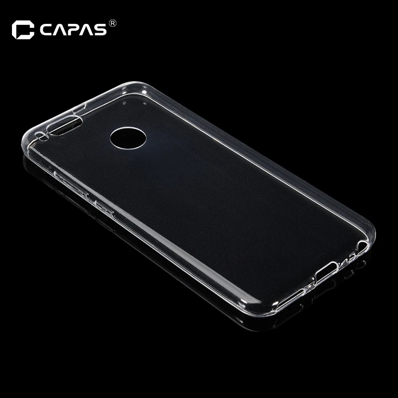 Мягкий чехол CAPAS для Xiaomi Mi A1/5X силиконовый прозрачный мягкий из ТПУ Mi5X MiA1 защитный