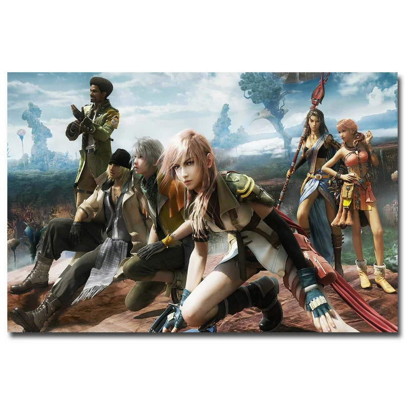 Lightning-Final Fantasy XV художественный шелковый тканевый постер с принтом 13x20 24x36 дюймов