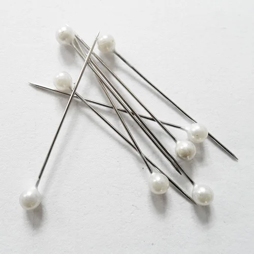 Мода 2017 100 шт. мужские мерцающие булавки с жемчужной головкой цвета слоновой