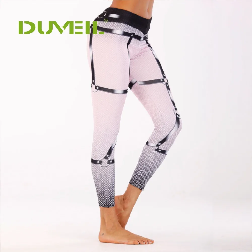 

DUVEIL Fashion Printed Buttocks Pants Tights Sportswear Woman Gym Yoga Pants Sport Leggings Fitness Compression Female Legins