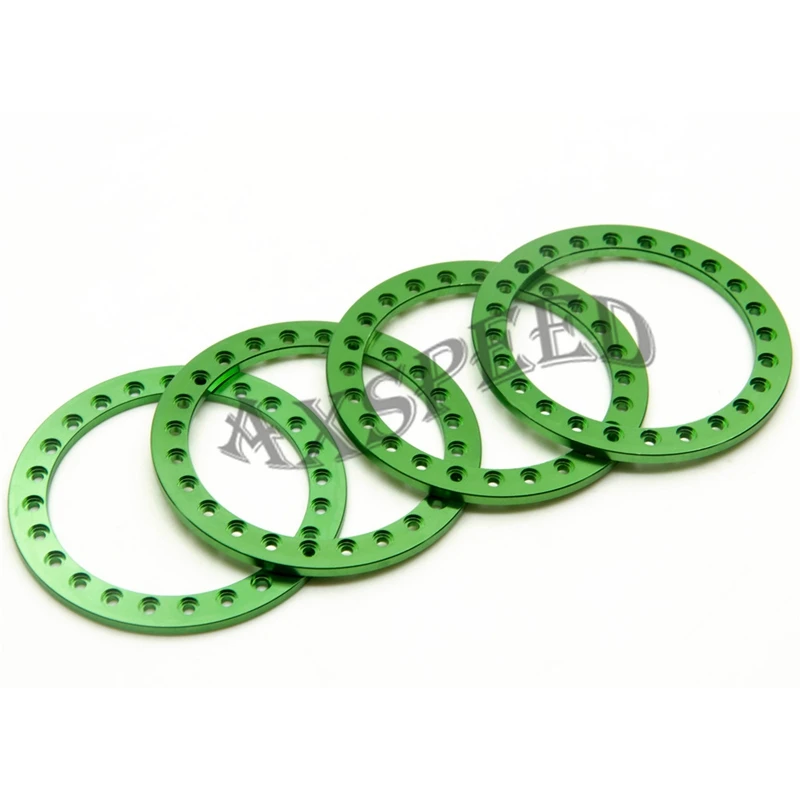 AXSPEED 2 дюймовое зеленое металлическое кольцо для колес из сплава кольца с