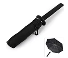 1 шт., Новое поступление, зонт в форме самурая катаны, с удобной ручкой самурайского меча (черный)