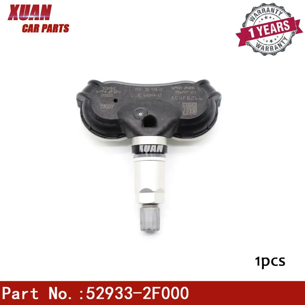 XUAN 1 шт. 52933-2F000 датчик давления в шинах TPMS сенсор для hyundai Accent Equus Genesis Sonata Tucson Kia Rio