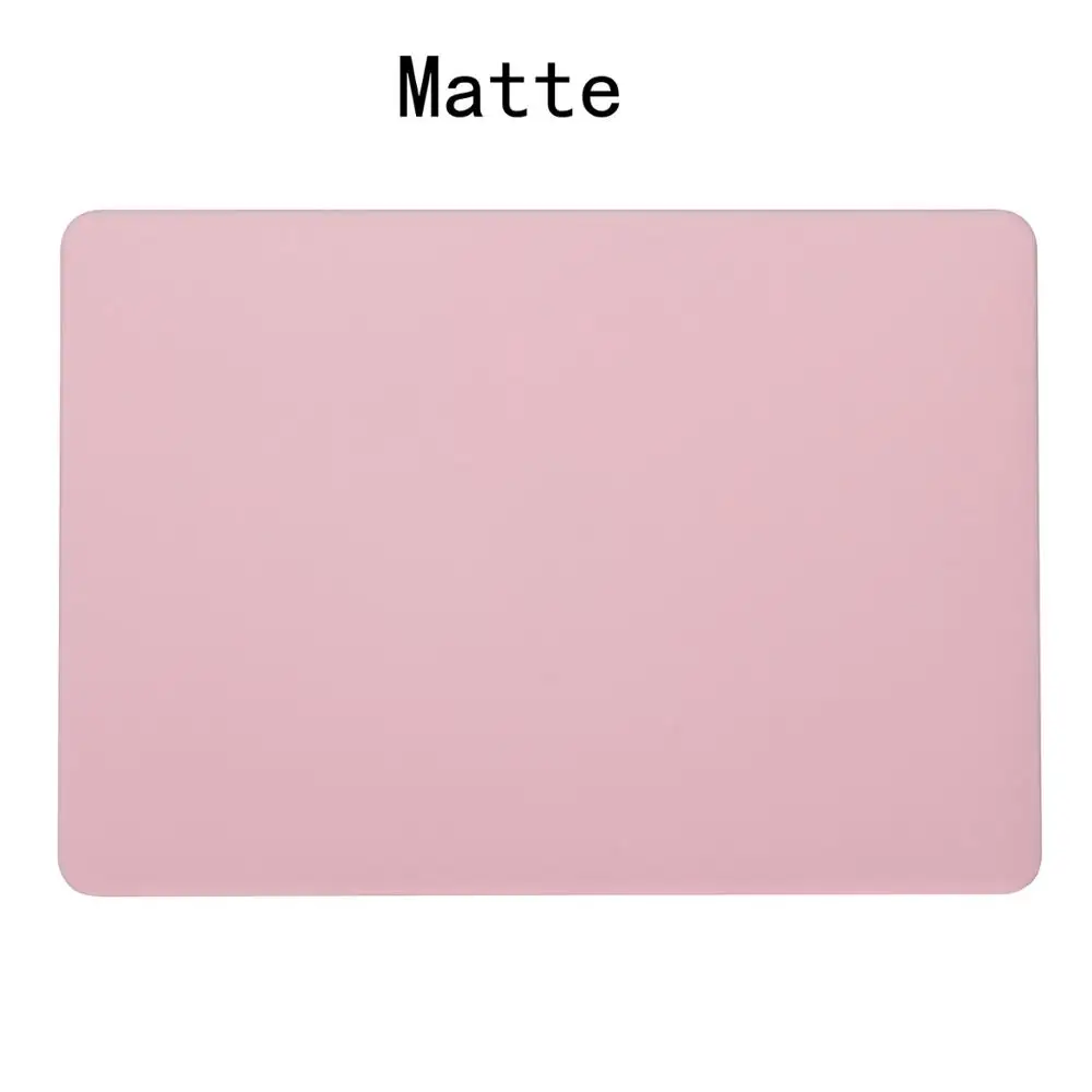 Matte New Pink Матовый \ Кристальный чехол для Apple Macbook Air Pro retina 11 12 13 15 дюймов сумка для ноутбука, для нового Mac book Air Pro 13,3 чехол A1932 - Цвет: Matte New Pink