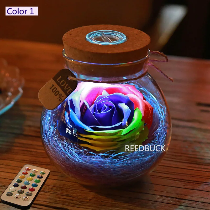 RGB лампа Светодиодная диммер в виде Розы 16 цветов|bulbs rose|dimmer lampdimmer led bulbs |