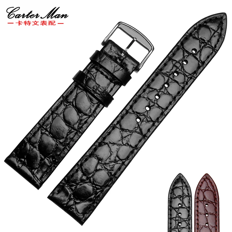 

New 13mm 18mm watchband Genuine leather watch strap Men and Women's Bracelet for LA GRANDE L4 watchband Black