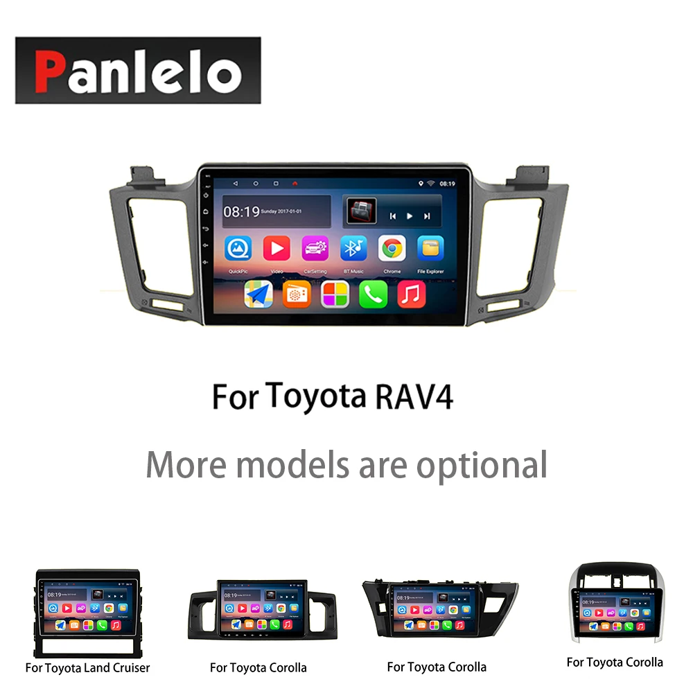 Panlelo Android 8 1 ГБ ОЗУ для Toyota Corolla VIOS YARiS L Land Cruiser RAV4 Levin Camry Prado Highlander музыкальный видео