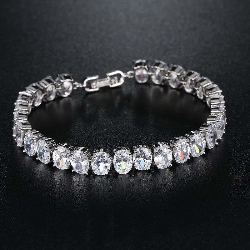 Женский браслет CARSINEL 6 цветов 18 см с цепочкой из фианита AAA|bracelets for|bracelets for women