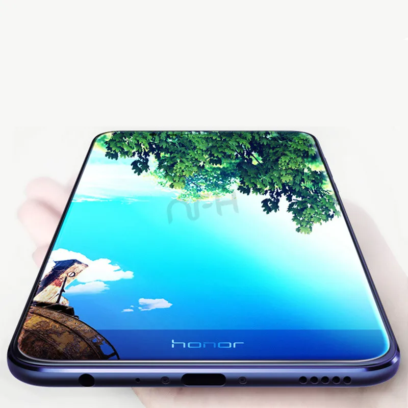Синий черный Полное покрытие NFH Оригинальное закаленное стекло для Huawei Honor 9 5 15