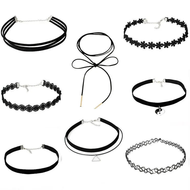 Qmarry Fashion 2019 Trendy Sexy Gothic Choker Vintage Charm Round Collar Jewelry Gift for Women | Украшения и аксессуары