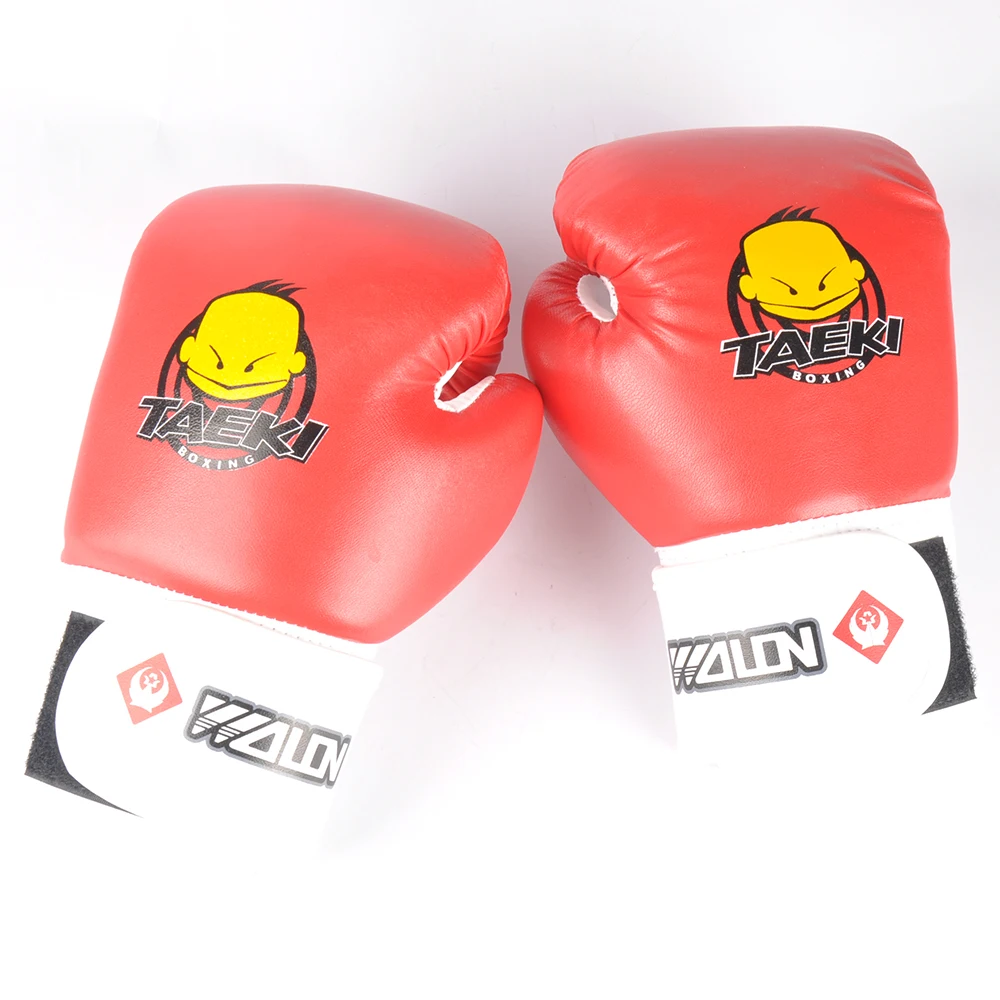 1 пара синего и красного цветов детский боксёрские перчатки Санда Варежки спорта