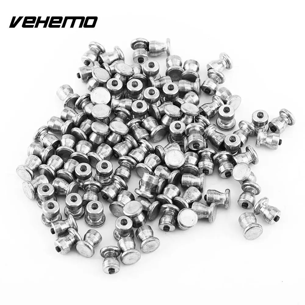 Vehemo 100 шт. шипы для шин 8 мм автомобильные Шины Шипы шурупы противоскользящие колеса автомобиля снег гвоздь высокое качество сплав автомобиля-Стайлинг