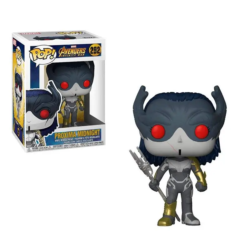 Box FUNKO POP Marvel Мстители 3 Бесконечная война Человек-паук модель игрушки Raytheon фигурка Коллекционная детская игрушка - Цвет: Box